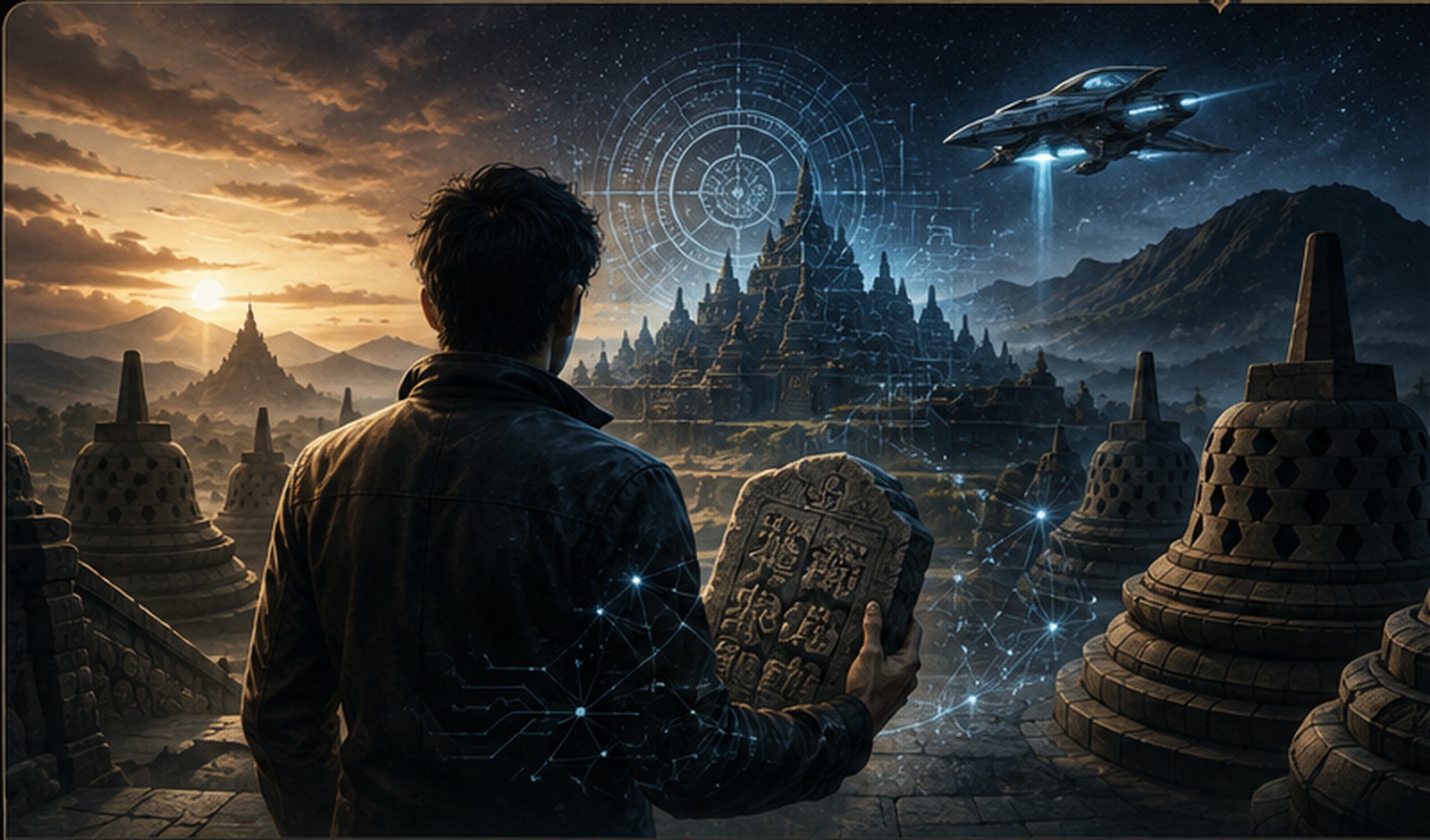 Visual universe Ahli Waris: Borobudur, warisan Nusantara, dan teknologi masa depan